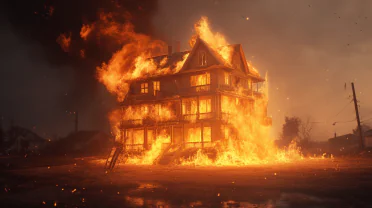 Incendie domestique
